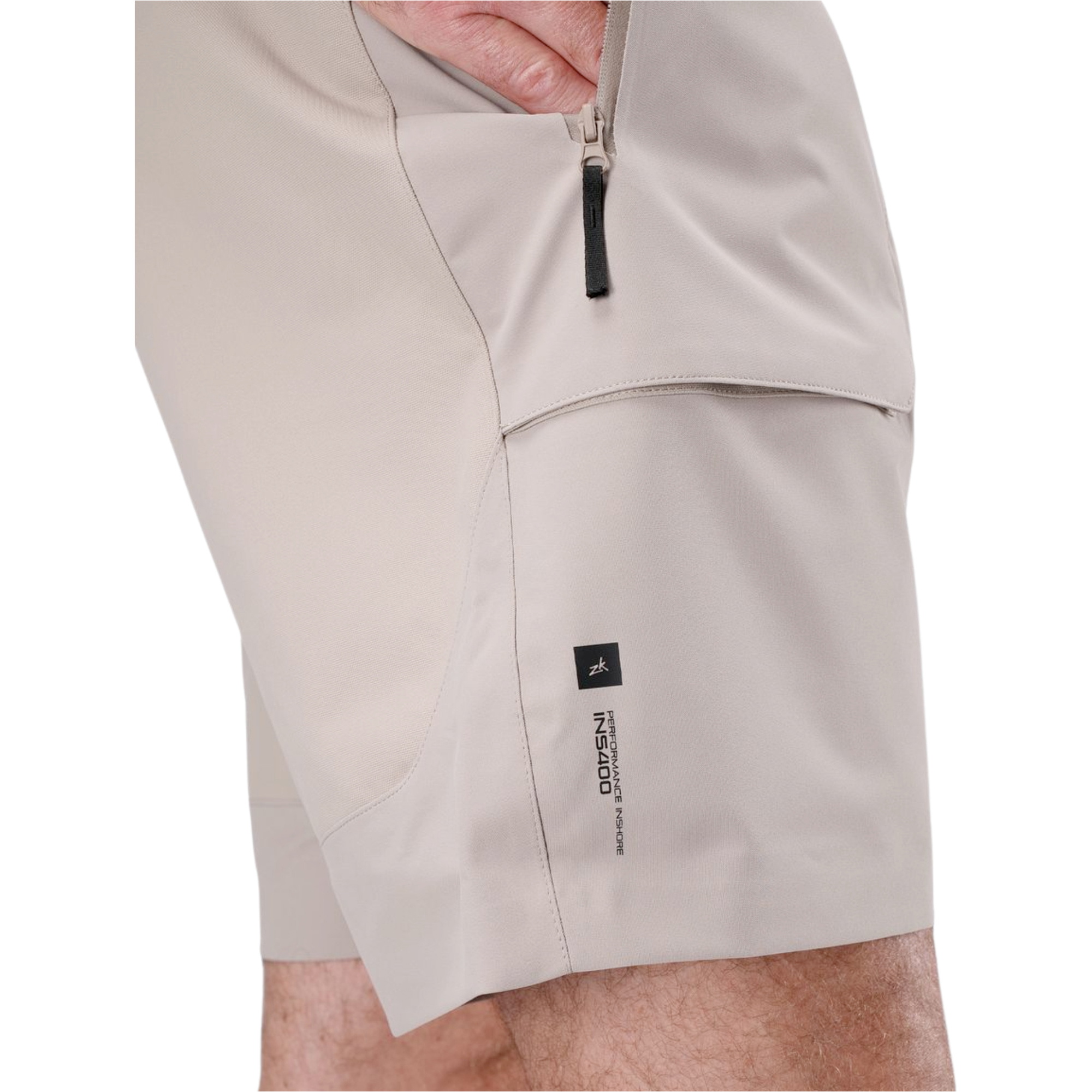 2026 Zhik Mens INS400 Sailing Shorts SRT-0400-M - Stone